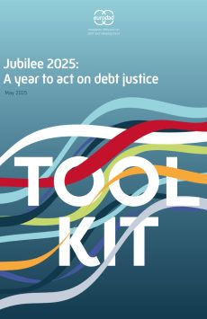 Copertina documento eurodad "Jubilee 2025: A year to act on debt justice"